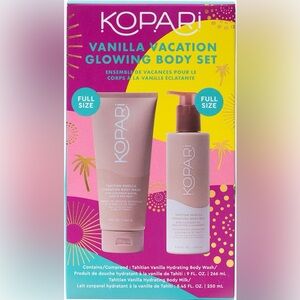 Kopari Glowing Vanilla Vacation Set Body Wash Lotion USD $48 Value